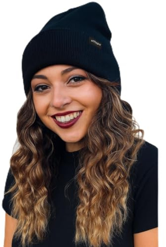 Offtopic® Cappello Invernale Donna Uomo Interno 100% Seta per Capelli Sempre in Ordine | Berretto Cuffia Salva Piega e Anticrespo | Elegante Idea Regalo Unica
