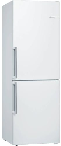 Bosch KGV33VWEP Série 4 - Réfrigérateur combiné, pose-libre, LowFrost | 176 x 60 cm, Blanc, 195 L, Tiroir VitaFresh, éclairage LED, Tiroir de congélation Big Box