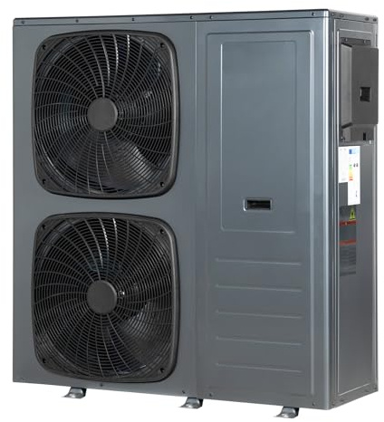Techomey Pompe à Chaleur Air Eau, 14kW, R290, COP 5.11, Pompe à Chaleur Monobloc, Contrôle Intelligent avec WiFi, Fonction Triple- Eau Chaude, Chauffage, Refroidissement, A+++