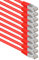 1aTTack.de Cat6 Ethernet Lan Patch Cord Network Cable Cat 6-1m red - 10 pieces SFTP PIMF LSZH Copper