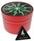 Thorinder Kräutermühle, 4-teilig, 62 mm, Sonderauflage in Rot und Grün