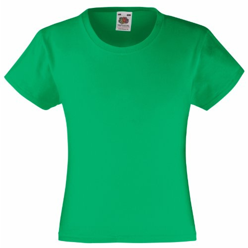 Fruit of the Loom Kids Original T Shirt - 21 Colours / Age - Kelly Green - 1415