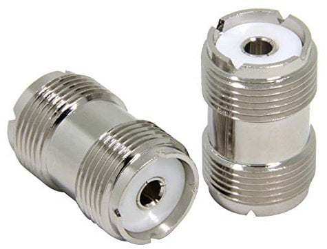 Ancable Accoppiatore connettore adattatore coassiale femmina UHF PL-259 a femmina UHF PL-259 per CB Ham Radio Antenna Confezione da 2