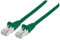Intellinet 737111 Câble Réseau, RJ45 Connecteur Mâle, Cat 6a SFTP 100% Cuivre, Vert, 20 m