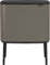 Brabantia 316142 Bo Touch Bin, 11 + 23 L Abfalleimer, Edelstahl, Platinum, 54 x 31.5 x 68 cm