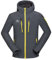 CIKRILAN Herren Wasserdicht Outdoor Sport Softshelljacke Funktionsjacke Winddicht Kapuze Warm Fleece gefüttert Mantel (X-Large, Grau1615)