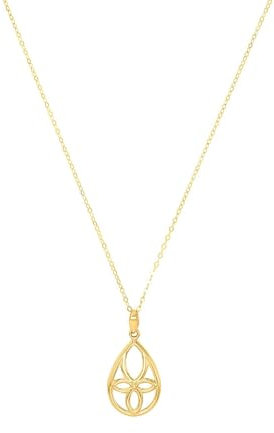 Amor Kette mit Anhänger Damen Halsschmuck, 45 cm, Gold, Kommt in Schmuck Geschenk Box, 2019994