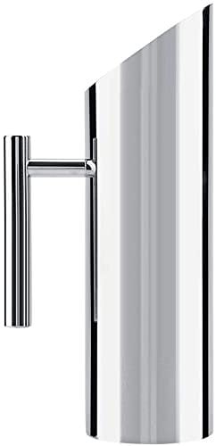 Bewinner Edelstahl Wasserkanne Großer Krug mit Eiswächter Kaltes Trinken Krug Home Hotel Serving Tool zum Servieren von Wasser, Eistee Ergonomischer einzigartiger gerader Griff(2L)