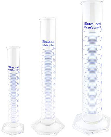 Teqler Cylindre gradué en verre 250 ml