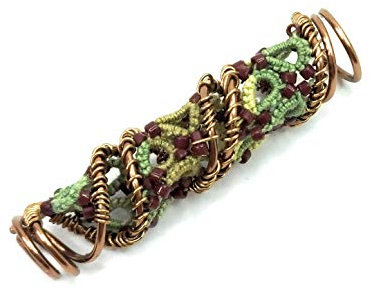 Dread Schmuck Dreadschmuck Haarschmuck für Dreadlocks Drahtschmuck Ø 6 mm Festival Goa Hippie Tatting Dreadperle, Dreadsis 8