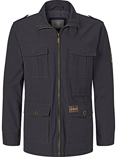 Jan Vanderstorm Herren Fieldjacket Bror Schwarz, 5xl (xxxxxl) - 72