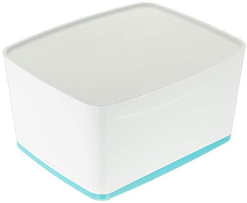 Leitz MyBox WOW Groß mit Deckel, Aufbewahrungsbox, eisblau, 52164051