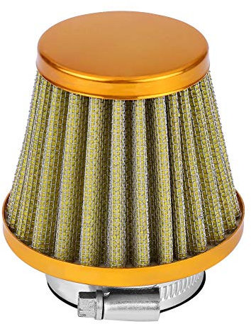 filtro aria pit bike 125=KIMISS Kit di induzione aspirazione filtro aria 38mm per moto fuoristrada ATV Quad Dirt Pit Bike(GIALLO)