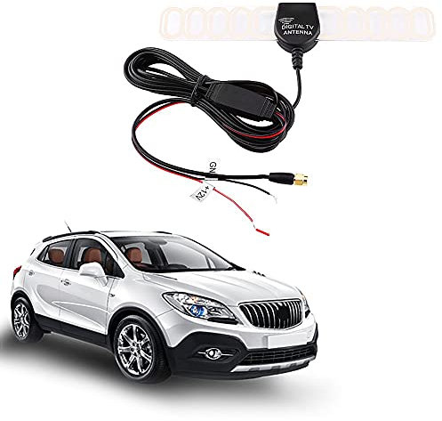 Antenna digitale per auto, antenna TV digitale universale per auto Amplificatore antenna FM DVB-T con connettore SMA (M)