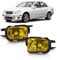TangMiGe Nebelscheinwerfer für Mercedes Benz W203 S203 CL203 C209 A209 C215 R171, C Klasse Sportcoupe CLC Klasse CLK Klasse S Klasse Coupe CL Klasse SLK, 05/2000-12/2011, HB4, 1 Paar, Gelb Objektiv
