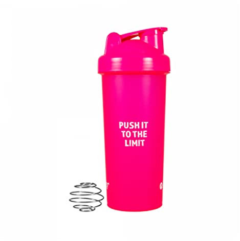Pure2Improve Premium Protein Shaker Rosa 700 ml Flasche für Supplement Shakes, Shaker mit verschließbaren Trinkverschluss, mit auslaufsicherem Deckel, inklusive Shake Ball verhindert Klümpchenbildung