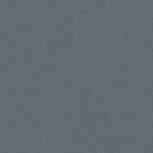 A.S. Création Natural Living 386661 PVC-Free Wallpaper Fabric Look Blue 10.05 x 0.53 m Made in Germany