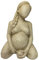 Skulptur für Geburtsfrau, wasserdichte Frauen-Mütter-Figur für Heimdekoration, Mutter-Schwangerschaftsstatue, wasserdichte Geburtsfrau-Skulptur aus Kunstharz