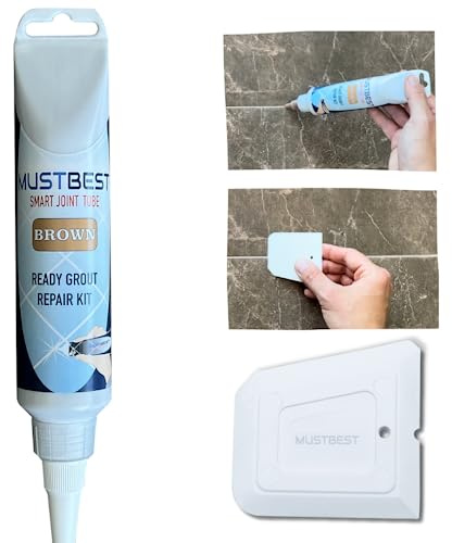 Mustbest Tile Mörtel Reparaturen Renove Fills Rohr - 8,8 oz, schnell trocknende Reparaturkit, Wiederherstellung von Fliesenverbindungen, einfache und sicher