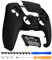eXtremeRate Luna Coque pour ps5 Manette BDM-010/020/030/040/050,Façade Redessinée Remplacement avec Pavé Tactile pour ps5 Manette-Noir