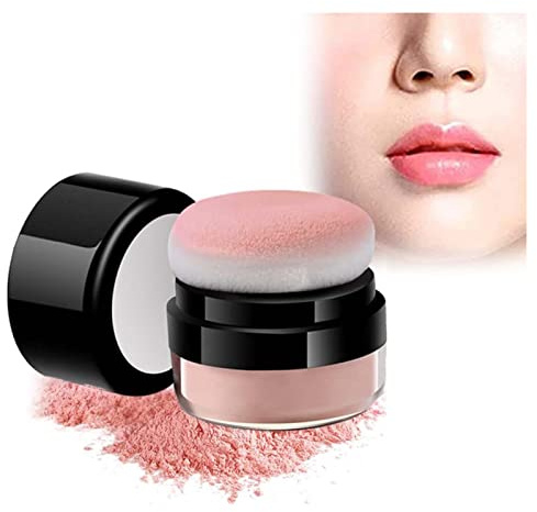 Easy-dab Air Cushion Cheek Blush,Loose Powder Blush Air Cushion Blush,Blush with Soft Mushroom Puff Long-wearing Matte Face Blusher Makeup. (04)