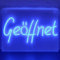 Geöffnet, blau Neonlicht LED Neon Schild USB Licht Lampe Reklame Leuchte Party Nachtlicht Wand Dekoration Hintergrund Beleuchtung Deko Wandleuchte Disko BAR Deko Laden Schaufenster Kiosk Club