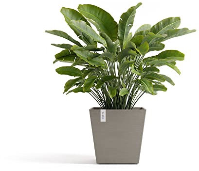 Ecopots Rotterdam quadratisch 45 cm - UV-beständig & umweltfreundlich Blumentopf für Innen & Außen