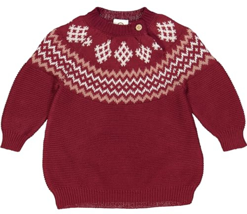 müsli Baby-Mädchen Knit Jacquard L/S Dress