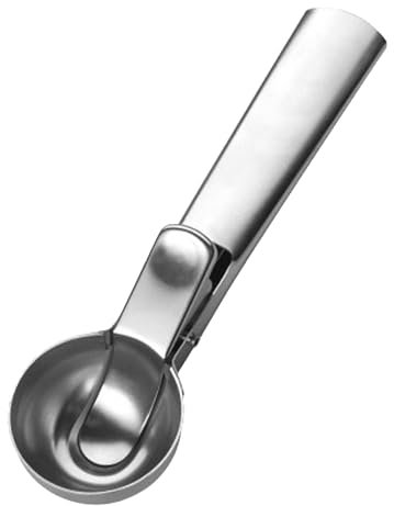 Wnvivi Paletta per Gelato, Cucchiaio per Gelato in Acciaio Inossidabile, Scavatore di Anguria, Mestolo per Gelato per Yogurt Congelato