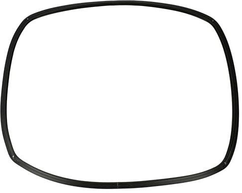 vhbw Türdichtung kompatibel mit Indesit FM10R#, FM10IX#, FM21#, FM30#, FM10RRA#, FM20#, FM37#, FM37IR# - 43x32x0,8 cm, Mit Winkelhaken Schwarz