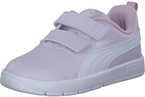 Puma COURTFLEX V3 V INF, Unisex Sneaker, Lilac Frost-Puma White-Rose Mauve,
