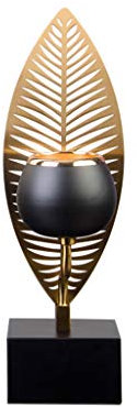 MOONDAME Retro Kerzenhalter Kerzenständer Pflanze Blätter Kandelaber Tischdekoration Home Decor