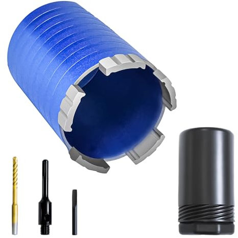 Corona Hormigón M16 de 68 mm, Adaptador SDS-Plus, Para Metal, Perforación de Diamante, Broca de Centrado, Para Mampostería