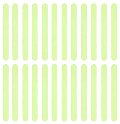 24PCS Glow in Dark Anti Slip Tape, Luminous Pre-Cut Non Skid Roll Stair Steps Adhesive Staircases Nonslip Strips Bathtub Flooring Safety Stair Treads Non Slip Duct Tape Reflective Steps Stickers