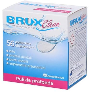 BRUX Clean Igienizzante per dispositivi intraorali 56 Compresse Effervescenti