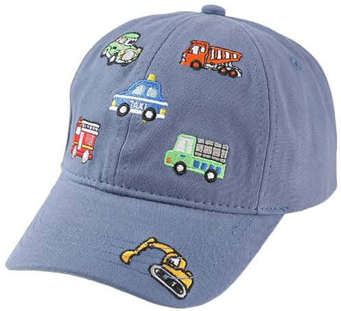 SEAUR Basecap Kinder Jungen Mädchen 3-8 Jahre Cartoon Kappe Verstellbar Baseball Cap Baumwolle Baseballkappe Kleinkind Cappy Kappi 52-54CM