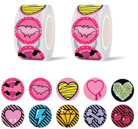 GTOTd Cartoon High School Sticker Aufkleber (1000 Stück) Monster Belohnungssticker fur Teens, Labels Gift Pack Wrap, Geschenke Deko für Laptop Wasserflasche