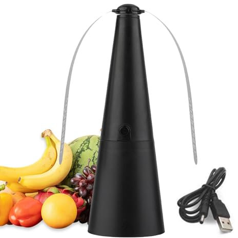 Fly Fans For Tables, Portable Fly Repellents Fan, Flys Deterrents For Indoor Outdoor, Flys Swatter Fan Food Fan, Rechargeable Table Fans For Fl-y Repel For Kitchen Picnic BBQ