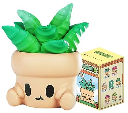 Hugging Succulents 2 Series Blind Box Action Figurines Mystery Box Mignon Jouet aléatoire Cadeau d'anniversaire Noël Jouet à collectionner pour ornements de bureau 1 pièce