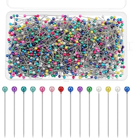1000 Stück Stecknadeln mit Kopf Kurz, Sewing Pins with Head, abstecknadeln
