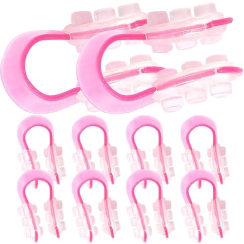 Clip Modellante Naso in Silicone Rosa, Set 10 Pezzi | Uso Domestico e Ufficio, Struttura Morbida, Formato Compatto, per Uomo e Donna