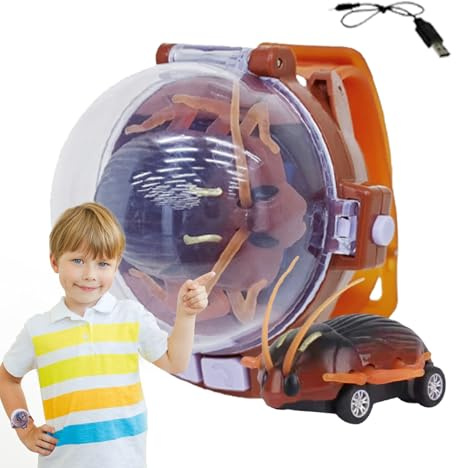 Genérico Auto Fernbedienung Uhr – RC 2025 Design Kakerlake | Mini-Fahrzeug mit Mehreren, langlebig, Fernbedienung für Kinder, Mädchen, Teenager, Reisen, kompaktes Spiel