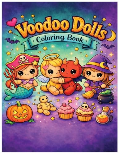 Voodoo Dolls Coloring Book