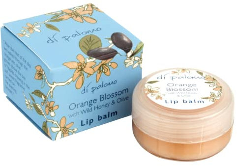 Di Palomo Orange Blossom & Honey Lip Balm 10ml | Moisturising Lip Treatment with Tint | Vaseline Hydrating Lipbalm Care for Dry, Cracked Lips
