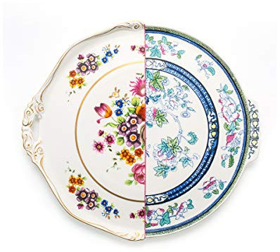 Seletti Bandeja de porcelana redonda Hybrid-Dorotea Ø 35 cm