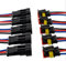 E Support™ 5 X Connecteur Electrique Etanche Prise 3 Pin Kit avec Fil AWG pour Voiture Connecteur auto c?bler