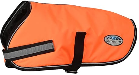 WeatherBeeta ComFiTec Reflective Parka 300D Dog Coat, Orange, 75cm