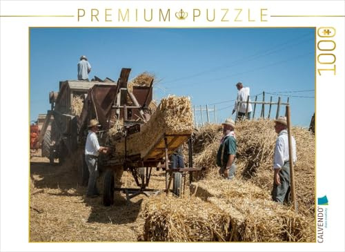 CALVENDO Puzzle Herstellung von Stroh | 1000 Teile Lege-Größe 64 x 48 cm Foto-Puzzle für glückliche Stunden