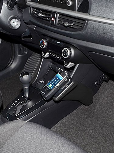 KUDA Handyhalterung passend für Kia Picanto ab 2017 (JA) - Telefonkonsole für Smartphones, Handys, Navi und mehr – Kunstlederkonsole, schwarz, 2895
