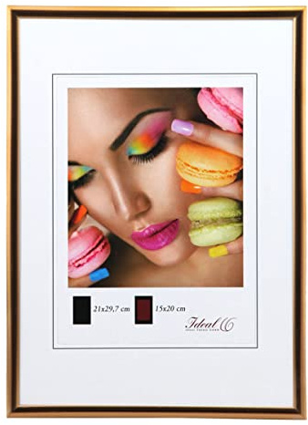 Ideal Life Kunststoff Bilderrahmen Wanddeko Collage Poster Bilder Foto Rahmen: Farbe: Kupfer | Format: 20x20